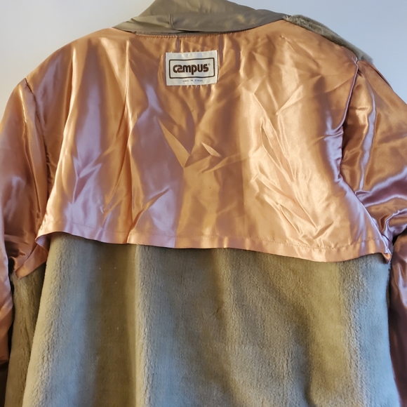 CAMPUS VINTAGE MEN'S DOUBLE BREASTED TRENCHCOAT TAN SIZE 46R - Picture 11 of 12